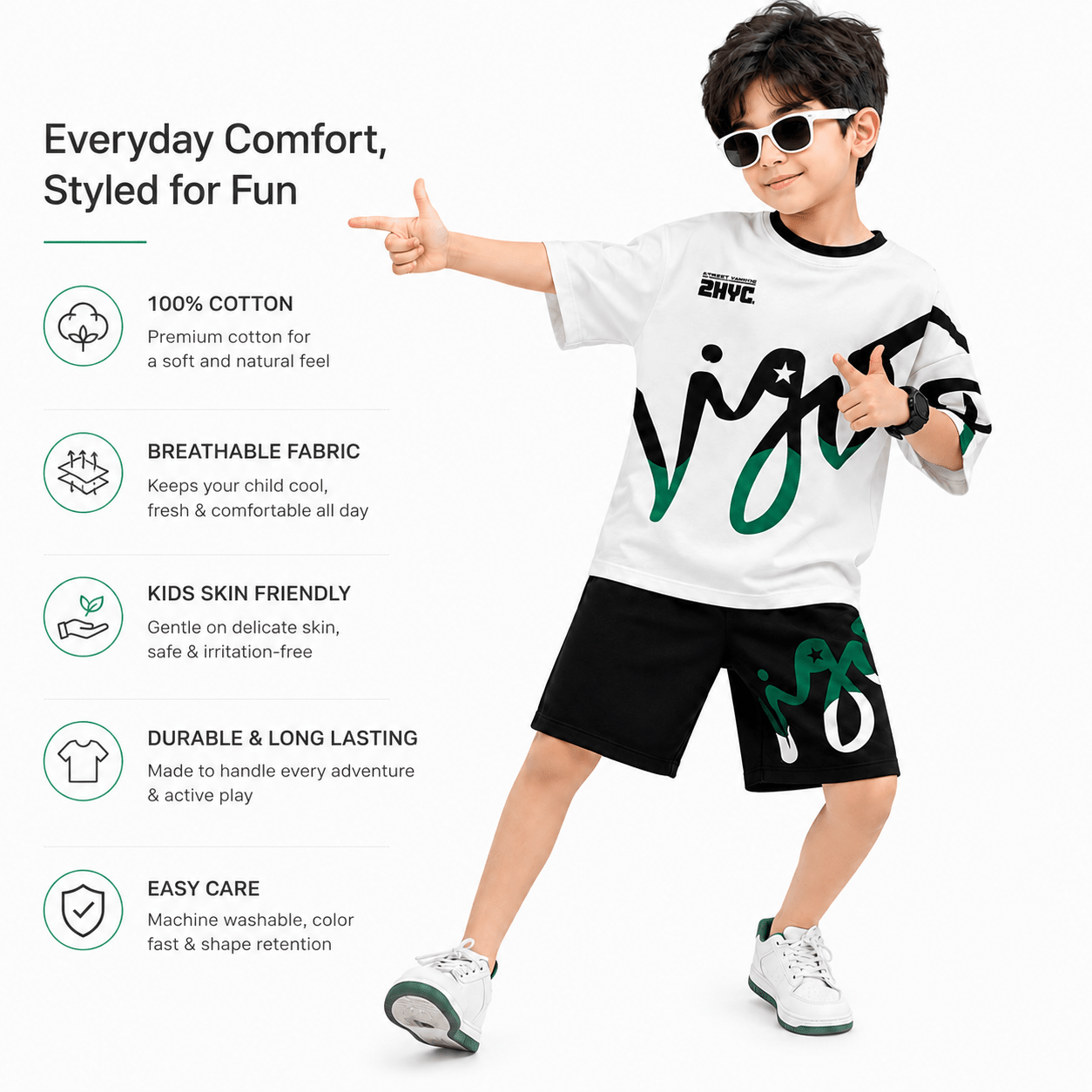 Boys INGLIS | Streetwear Co-Ord Set - Billyball.in