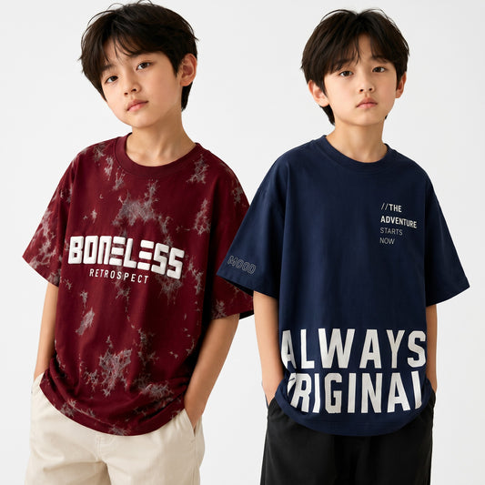 Boys R&B | Graphic Print Oversized T-Shirt Combo Pack - Billyball.in