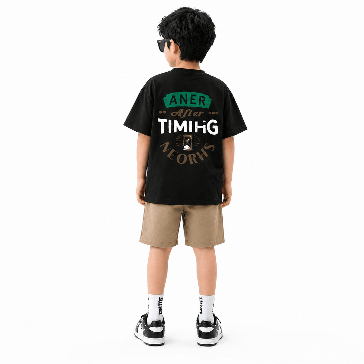 Boys GOEFFE | 100% Cotton Oversized T-Shirt & Shorts Co-Ord Set - Billyball.in