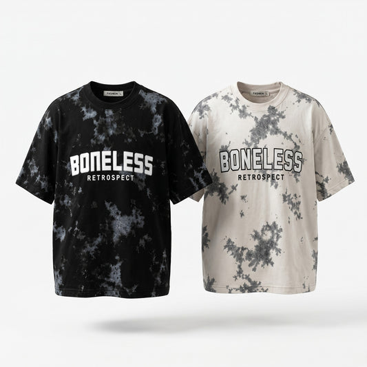 Boys BONELESS | Graphic Print Oversized T-Shirt Combo Pack -1 - Billyball.in