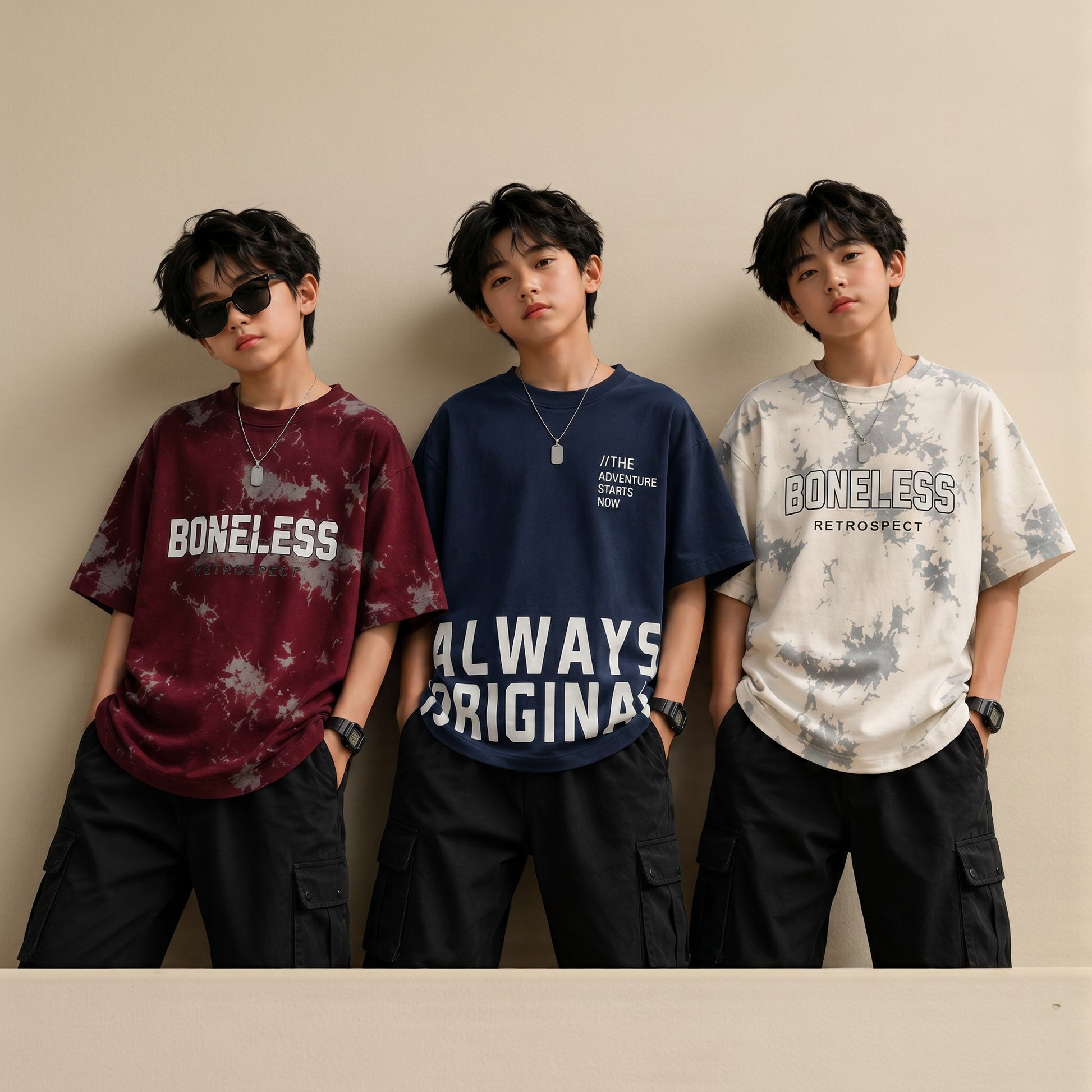 Boys RBW | Graphic Print Oversized T-Shirt Combo Pack - Billyball.in
