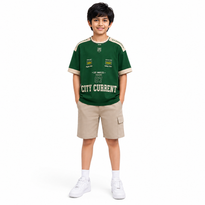 Boys CITY CURRENT | Printed Cotton Co-Ord Set