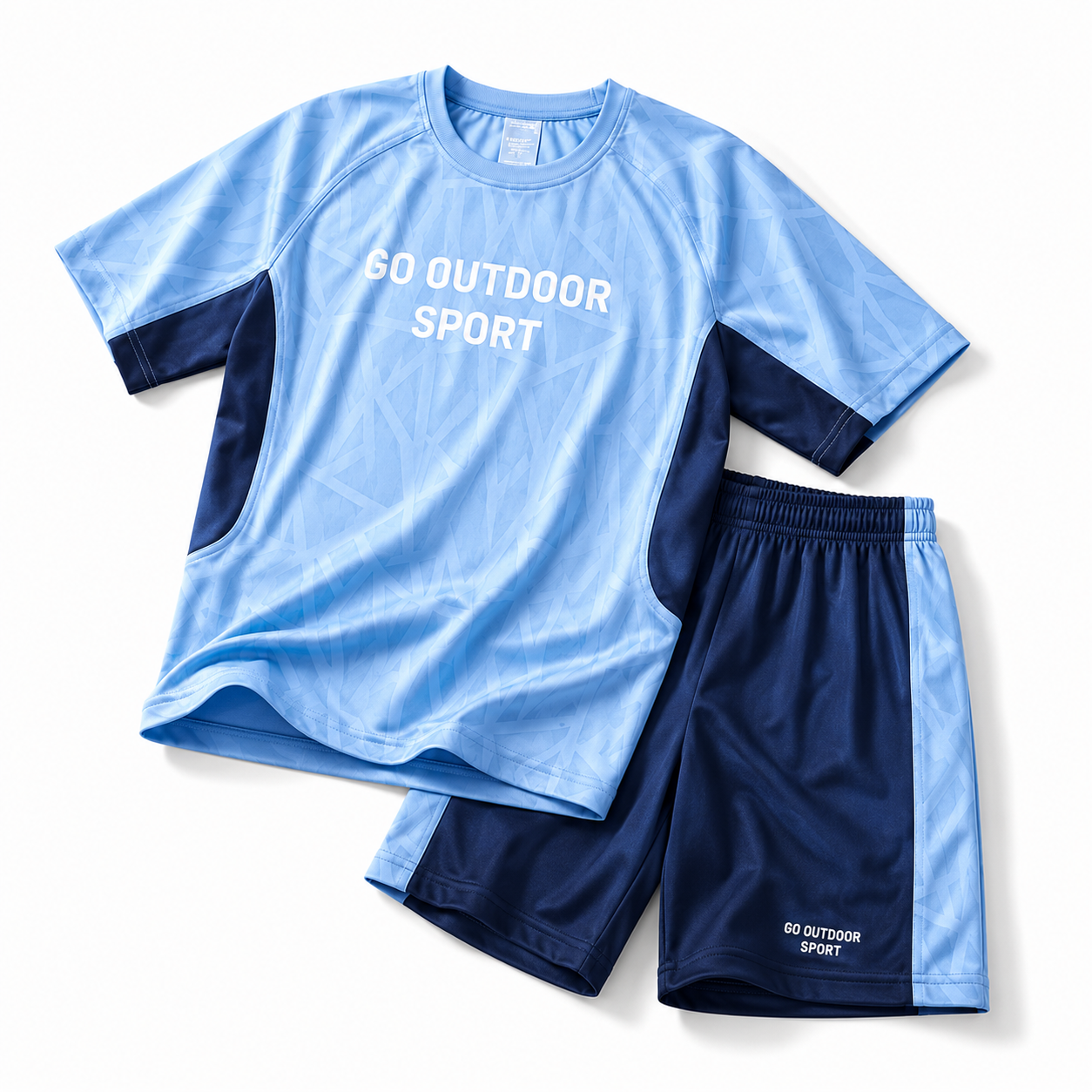Boys OUTDOOR BLUE | Casual Cotton Co-Ord Set