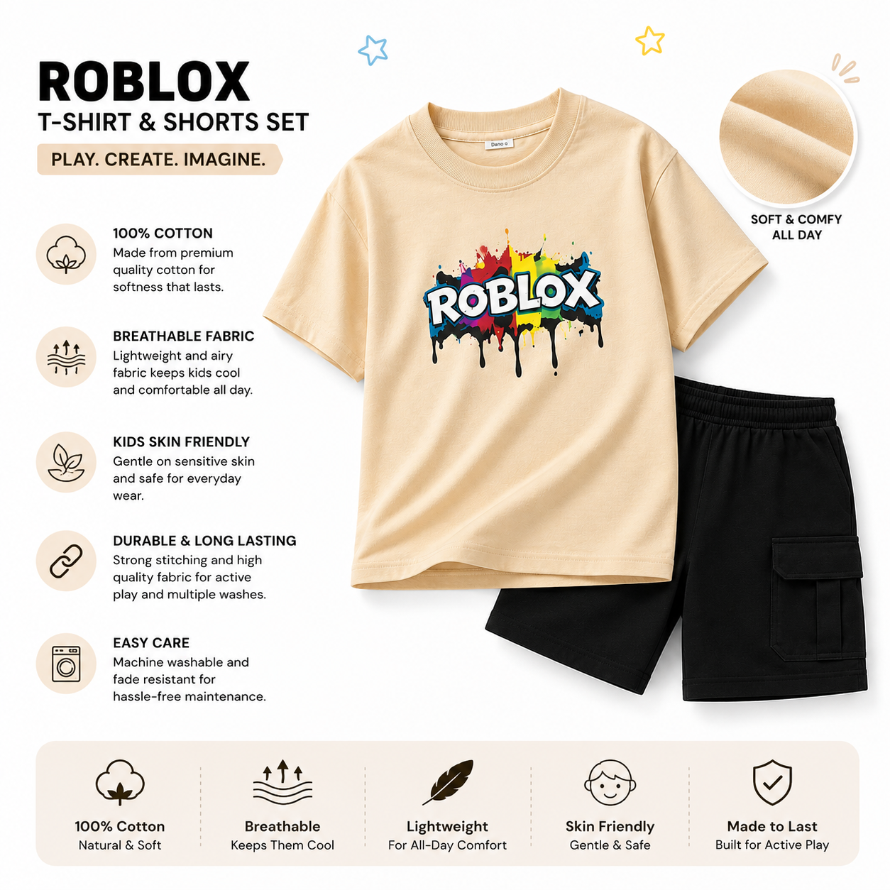 Boys ROLEX | Cotton Casual Wear Set