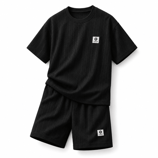 Kids BLACK | Co-Ord Set for Boys - Billyball.in