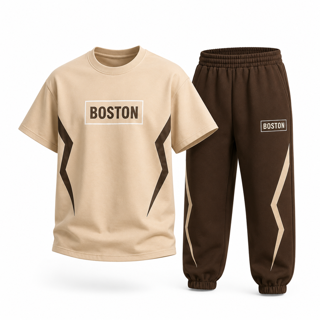 Boys BOSTON IVORY | Premium Cotton Co-Ord Set