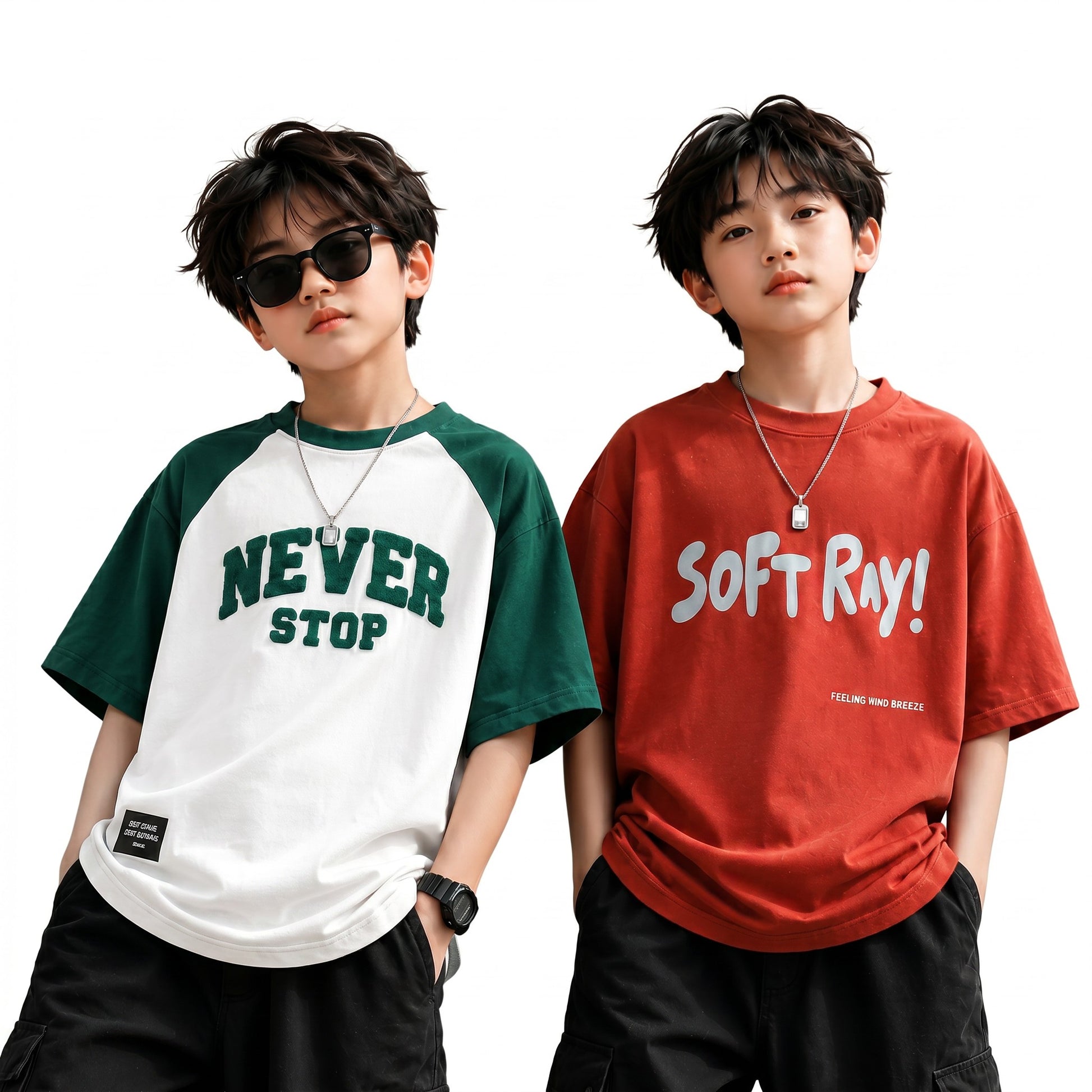 Boys W&O | Graphic Print Oversized T-Shirt Combo Pack - Billyball.in