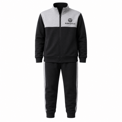 Boys AURA BLACK ZIPPER | Track Suit Combo - Billyball.in