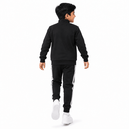 Boys AURA BLACK ZIPPER | Track Suit Combo - Billyball.in