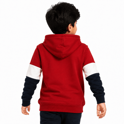 Boys LEGENDARY RED | Full sleeve Hood - Billyball.in