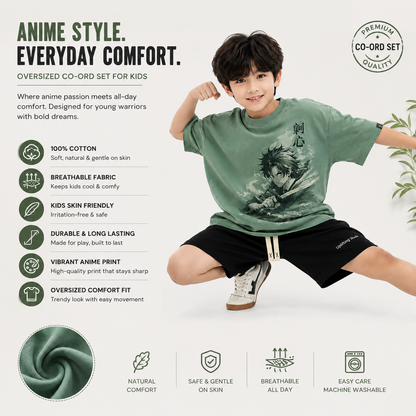 Boys SILENT BLADE | Printed Cotton Clothing Set