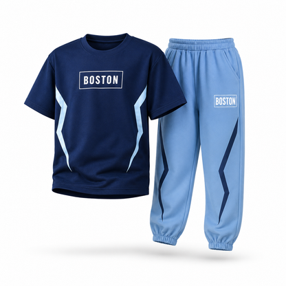 Boys BOSTON IVORY | Premium Cotton Co-Ord Set