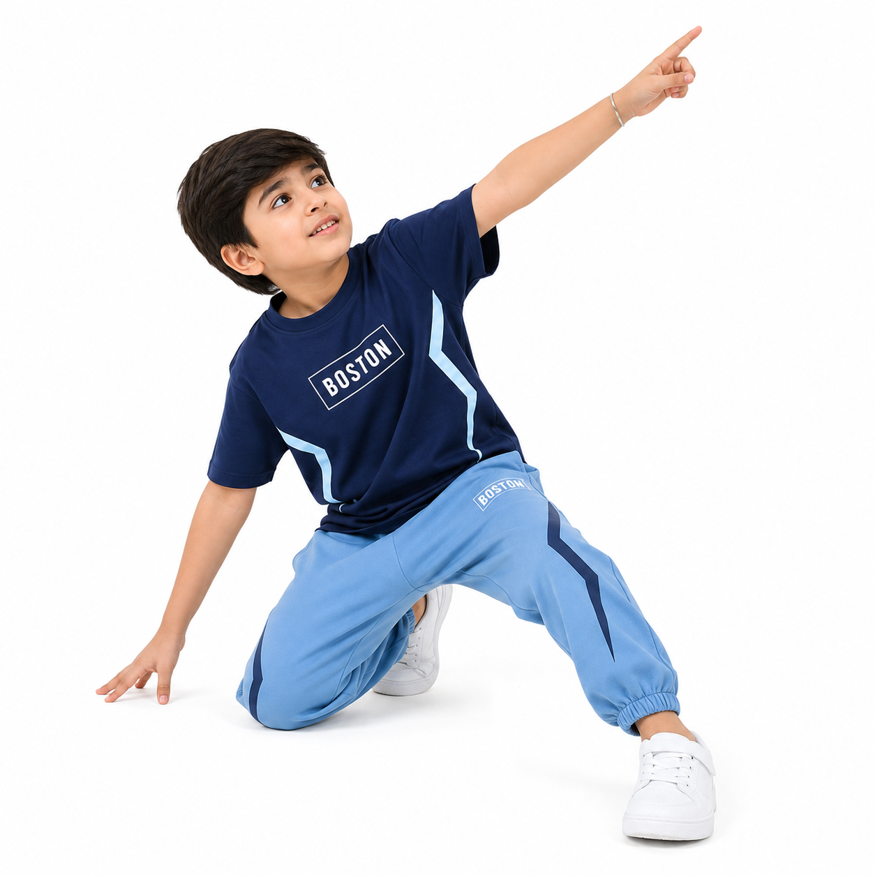 Boys BOSTON IVORY | Premium Cotton Co-Ord Set
