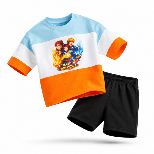 Boys Unleash | Graphic T-Shirt & Shorts Set