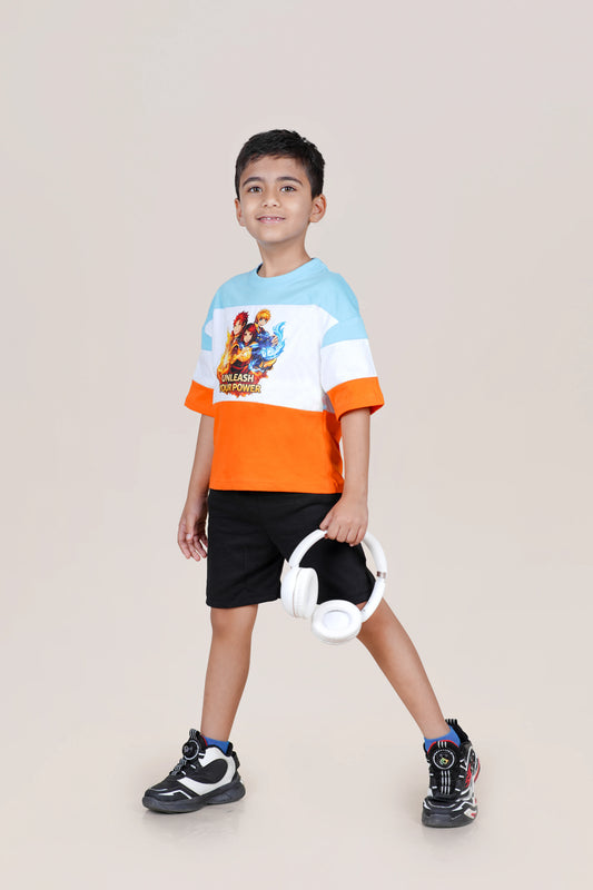 Boys Unleash | Graphic T-Shirt & Shorts Set