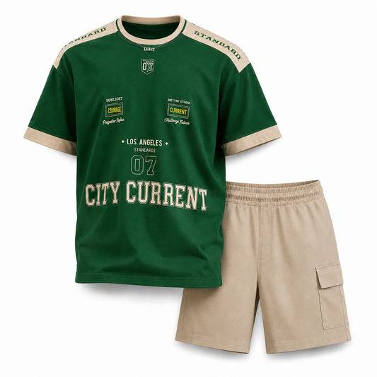 Boys CITY CURRENT | Printed Cotton Co-Ord Set