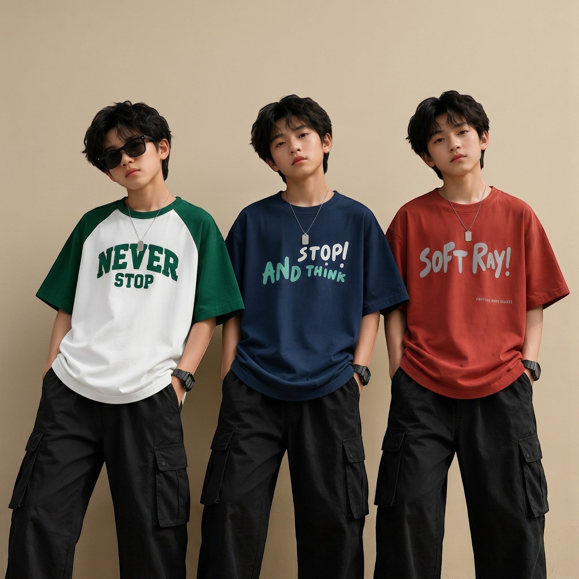Boys WBO | Graphic Print Oversized T-Shirt Combo Pack - Billyball.in