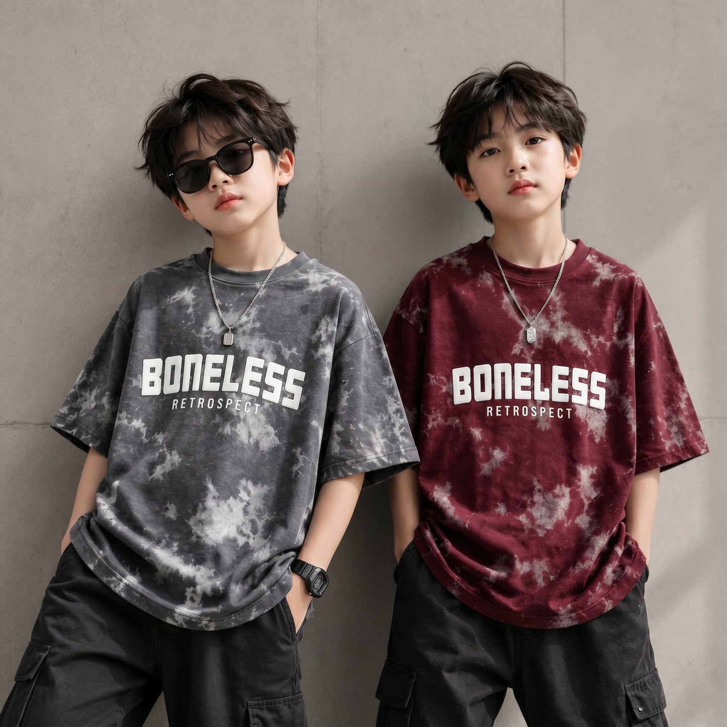 Boys BONELESS | Graphic Print Oversized T-Shirt Combo Pack -3 - Billyball.in