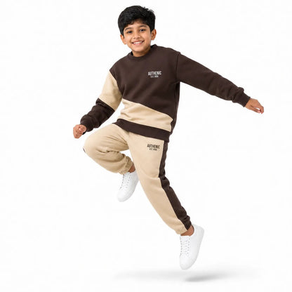 Boys COOL COFFEE | Long Sleeve Sweatshirt and Jogger Pants Set - Billyball.in