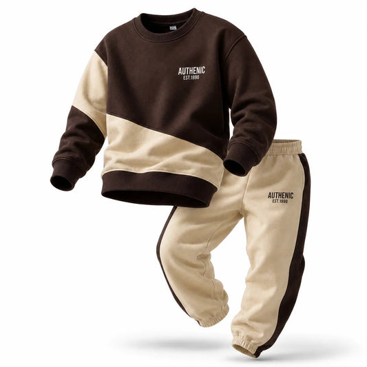 Boys COOL COFFEE | Long Sleeve Sweatshirt and Jogger Pants Set - Billyball.in