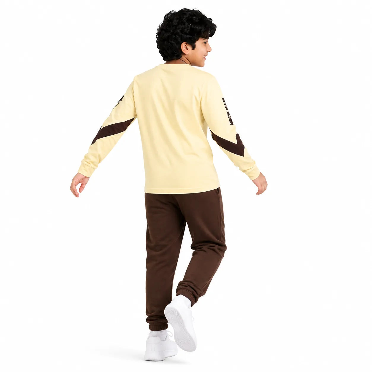 Boys M-BROWN | Full Sleeve Top and Pant Set