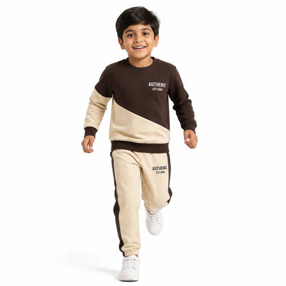 Boys COOL COFFEE | Long Sleeve Sweatshirt and Jogger Pants Set - Billyball.in