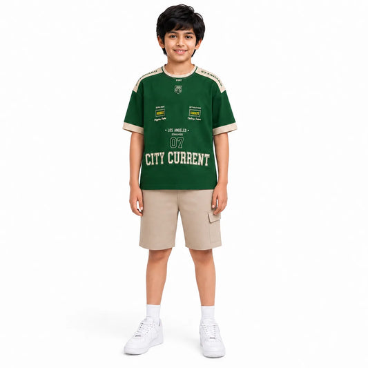 Boys CITY CURRENT | Printed Cotton Co-Ord Set