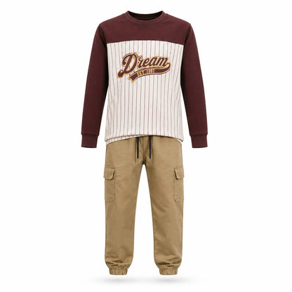 Boys DREAM BOY | Full sleeve T and Pant Set - Billyball.in